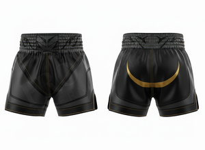 Shorts de Muay Thai pour hommes, 100% polyester, design personnalisé, haute performance, arts martiaux, entraînement de kickboxing, shorts personnalisés - Product Image 4