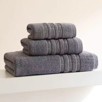 Wholesale Custom 100% Cotton Quick-Dry Solid Color Thick Square Scarf Face Towels Bath Towel Set for Bathroom Hotel Outdoor Use