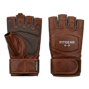 Custom Gym Leather <b>Gloves</b> OEM Weightlifting Fitness <b>Gloves</b> Men Women Training <b>Gloves</b> Wholesale - Product Image 5