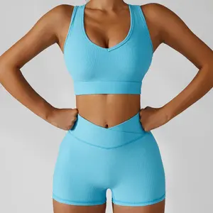 Conjunto de Yoga de Nuevo Estilo a Precio Económico para Mujer, Ropa Deportiva de Secado Rápido, Conjunto de Yoga para Mujer - Product Image 3