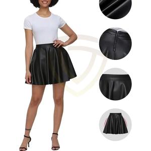 Nueva Falda de Cuero PU para Mujer con Logotipo OEM, a la Moda, a Bajo Precio, Cómoda - Product Image 3
