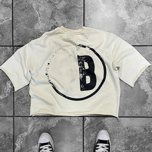 T-shirt décontracté blanc à manches courtes pour homme Gods Dlan, coupe classique, col rond, 100 % coton tricoté, anti-plis - Product Image 5