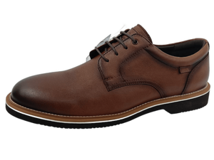 Chaussures Oxford décontractées pour hommes Dlords Declan marron en synthétique uni, à lacets, avec semelle intermédiaire en EVA, légères, pour toutes les saisons - Product Image 3