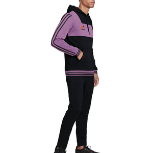 Survêtements d'hiver décontractés respirants, grande taille, avec logo personnalisé, haute qualité, 100% coton, fermeture éclair, pour hommes - Product Image 4