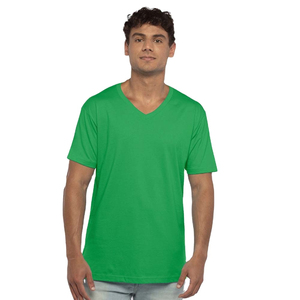 เสื้อยืดคอวีทรงพอดีตัว รุ่นพรีเมียมสำหรับผู้ชาย Next Level N3200 สีพื้น คุณภาพเยี่ยม ผลิตจากผ้าฝ้ายพร้อมปักโลโก้ตามสั่ง - Product Image 1