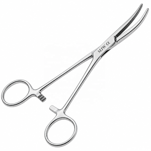 คีมหนีบหลอดเลือด MJW Surgical Crile Hemostatic Forceps ขนาด 14 ซม. 5.5 นิ้ว ปากโค้ง ทำจากสแตนเลส ใช้หนีบหลอดเลือดแดง ได้รับการรับรองมาตรฐาน CE ISO13485 ผลิตแบบ OEM - Product Image 2