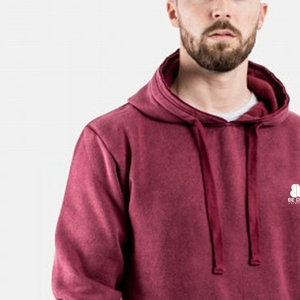 Sudadera con Capucha para Hombre, 100% Algodón, Color Sólido, Casual, Invierno, Transpirable, Ecológica, Logotipo Bordado en la Parte Delantera, Lisa, ODM - Product Image 4