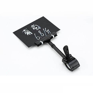 Clip d'affichage en plastique transparent à bas prix, support de panneau, support de prix en PVC pour étiquette d'étagère de supermarché - Product Image 3