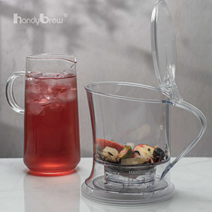 Cafetera de Té Frío HandyBrew 1000ml, Libre de BPA, Tritan, Hecho en Taiwán, para Té de Hojas Sueltas y Té de Boutique, Suministro al por Mayor OEM/ODM - Product Image 6