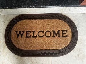 Tapis en caoutchouc peint ovale COMIS 003 45x75cm – Design Art Déco – Amovible pour extérieur - Product Image 3