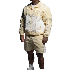 Conjuntos Deportivos de Verano para Hombre, Camiseta Polo con Cierre de Media Cremallera, Pantalones Cortos de Nailon con Logotipo Bordado Personalizado - Product Image 1