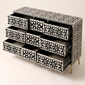 Top Quality Bone Inlay Star Lattice Style <b>Chest</b> Drawer Hot Selling Bone Inlay Furniture Living Room Furniture <b>Chest</b> Drawer - Product Image 5