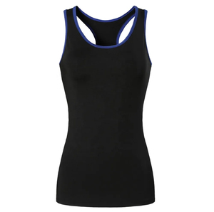 Hot Sale Plus Size Casual Ribbed Knit Cotton Women's Black Tank <b>Top</b> Sexy Dress Rhinestone Embellishments Quick Dry Breathable - Product Image 2