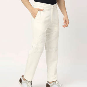 Pantalon de golf performant en tissu extensible avancé, coupe athlétique ajustée et confortable, respirant, léger, avec braguette mi-boutonnée et coupe droite - Product Image 4