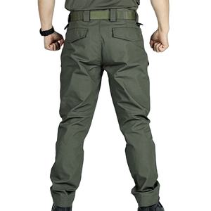 Pantalon cargo chino en polyester de qualité supérieure pour homme, design personnalisé, uni, multi-poches, décontracté, taille haute, écologique - Product Image 2