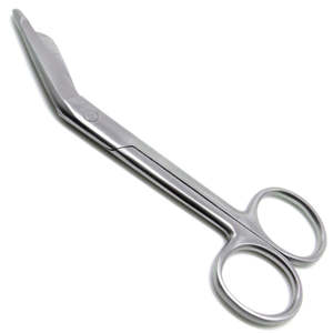 Bandage & <b>plaster</b> scissors built for safe removal of medical dressings with smooth cutting action and angled tip for better skin - Product Image 1