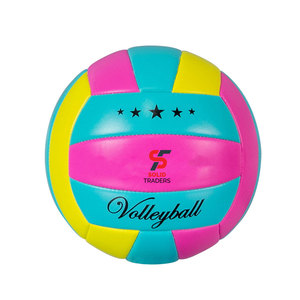 วอลเลย์บอลมาตรฐานน้ำหนักอย่างเป็นทางการ โครงสร้างแข็งแรงพิเศษ พื้นผิวบุนุ่ม นักกีฬามืออาชีพเลือกใช้สำหรับนักกีฬา ยี่ห้อ Solid Trader - Product Image 1