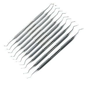 Surgical Instrument 10pcs Dental Excavators Double Ended Stainless Steel Restorative Endodontic Caries Removal Instruments - Product Image 1
