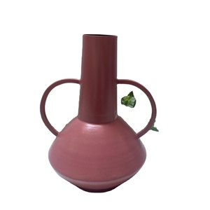 Venta caliente de Metal de la boda de la decoración al por mayor florero hogar Hotel decoración en polvo acabado hecho a mano logotipo personalizado - Product Image 1