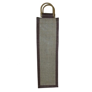 ถุงใส่ไวน์แบบขวดเดียวทำจากผ้าปอกระเจาใสแบรนด์ออกแบบได้ตามต้องการ - Product Image 2