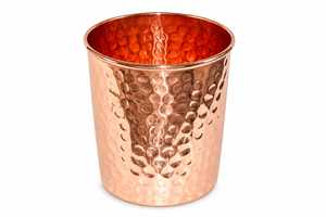 Vaso Clásico Hecho a Mano de Cobre Puro con Relieve de R.K. INTERNATIONAL |   Regalo Empresarial Ligero, Ecológico y a Prueba de Fugas, Grabado - Product Image 3