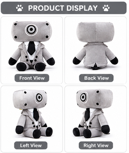 Juguete de Peluche Robo, Muñeco de Peluche Robot Adorable, Cojín Relleno de Tela Velboa, Juguete de Peluche Robot Kawaii, Venta al por Mayor OEM, Juguete de Peluche Personalizado - Product Image 3