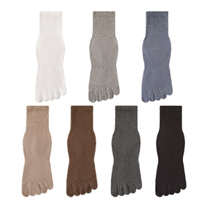 Yoga Five Finger Socks Spring and Summer Pure Cotton Sweat Absorbent Silicone Non <b>Slip</b> Sports Fitness Pilates Socks Customized - Product Image 2