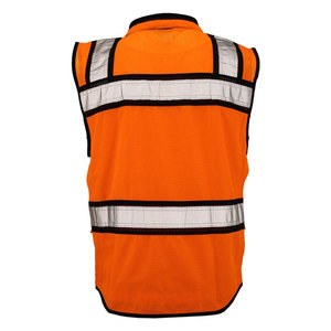 Men Road Construction High Visibility Working Wear <b>Jackets</b> Reflective Tape Safety <b>Workers</b> Breathable Vest <b>Jackets</b> - Product Image 6