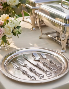 Stylish Belt Design Handle Mirrored Stainless Steel Cutlery Set With Spoon <b>Fork</b> <b>Dessert</b> Spoon Butter Knife For Kitchenware Use - Product Image 4