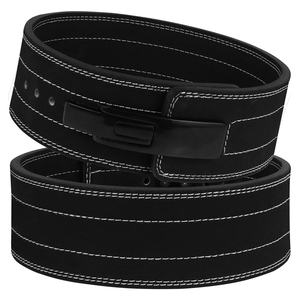 Ceinture en cuir professionnelle avec boucle à levier réglable pour la musculation, le CrossFit, l'haltérophilie et l'entraînement physique - Product Image 2