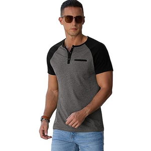 Camiseta de algodón lisa de alta calidad para hombre - Product Image 5