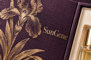 กล่องบรรจุภัณฑ์แบบแข็งรูปทรงหนังสือสำหรับน้ำหอมไอริสแบบกำหนดเอง - Product Image 3
