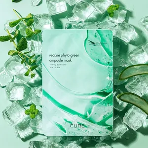 Cure Real OE Phyto Green Ampoule Mask Sheet High Quality Facial Masks 1ea Pack - Product Image 1