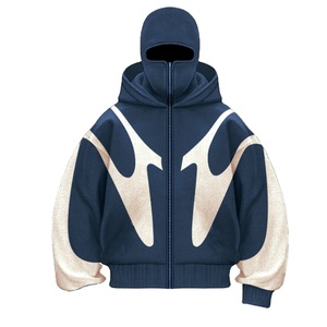 Venta al por mayor Hombres y mujeres Todas las tallas Otoño Invierno Colección Cubierta Cara Ninja Estilo Cremallera completa Sudaderas con capucha Máscara Sudadera con capucha - Product Image 6