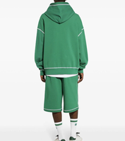 Ensemble survêtement décontracté pour homme : sweat à capuche oversize et short longueur genou en mélange de coton