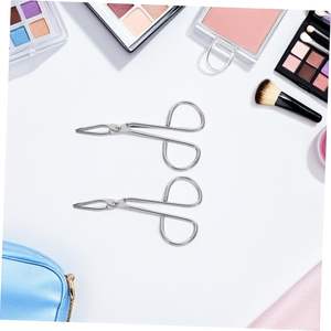 Pinzas de Acero Inoxidable de Primera Calidad con Punta Inclinada, Rectas, para Depilación Fácil, Tijeras para Recortar Cejas, Cuidado Personal - Product Image 5