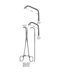 ที่หนีบขวด DeBakey Beck Vena Cava ขนาด 210 มม. แบบแมนนวล ผลิตจากสแตนเลสเกรดพรีเมียม - Product Image 1