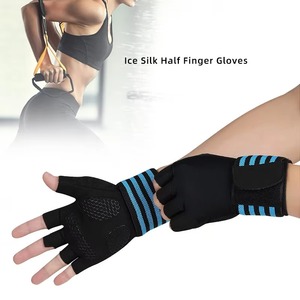 Guantes Deportivos para Levantamiento de Pesas, con Correa para Muñeca, de Algodón/Poliéster/Spandex, Térmicos y de Secado Rápido, con Agarre Fuerte, para Cross Training - Product Image 2