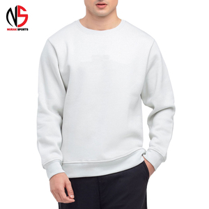 Premium Quality <b>Men's</b> Winter Casual <b>Sweatshirt</b> 400gsm Cotton Front Custom Logo Pullover <b>White</b> NURAK 2026 - Product Image 1