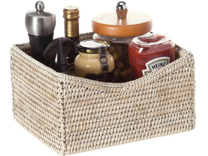 Cesta Organizadora de Mimbre Tejida a Mano, Caja de Almacenamiento Natural Ecológica para el Hogar, Decoración Rústica Boho, OEM ODM - Product Image 5