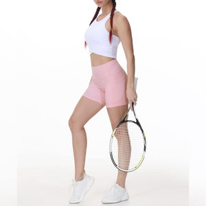 Pantalones cortos de yoga con spandex flexible para mujer - Product Image 5