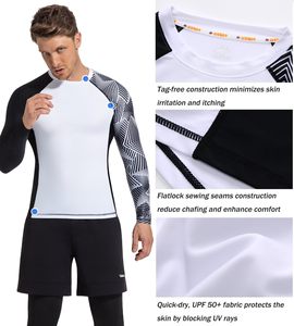 Custom Made Unisex Rashguard Sublimation UV Protection High Performance <b>Compression</b> Polyester Anti Rash Wholesale OEM Wholesale - Product Image 6