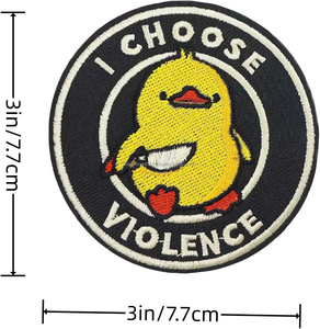 Parches de Pvc de buena calidad, parches de bordado con logotipo personalizado, parches bordados de PVC y hierro a la moda, tela de sarga - Product Image 2