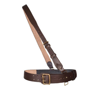 Cinturón Sam Browne Hecho a Medida con Correa Ajustable de Cuero Vacuno y Hebilla Segura, Estilo Casual para Ropa Clásica - Product Image 1