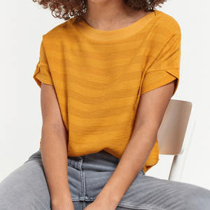 Camisetas Clásicas para Mujer, Tejido Jersey de Algodón Peinado Suave, Ligeras y Transpirables, Ropa Casual de Verano, Mangas Cortas, Diseño de Cuello Redondo - Product Image 5