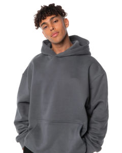 Sweat-shirt à capuche pour homme, coupe oversize, avec poche avant, matière épaisse, style streetwear décontracté, personnalisable. - Product Image 4