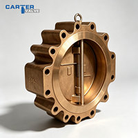 Clapet anti-retour à double plaque en bronze d'aluminium ANSI Classe 150 300 C95800 pour conduites marines d'eau de mer API594 OEM