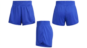 <b>Womens</b> Royal Blue Athletic <b>Shorts</b> <b>Elastic</b> <b>Waist</b> Curved Hem Lightweight Sportswear Hot <b>shorts</b> for <b>womens</b> - Product Image 2