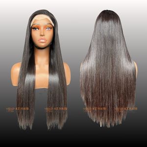 Os droit suisse dentelle avant perruques de cheveux humains cheveux longs 24 pouces 100% cheveux vietnamiens bruts non traités pour les femmes - Product Image 6