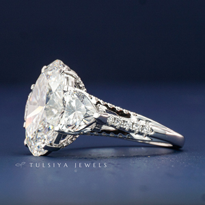 Anillo de Diamante Cultivado en Laboratorio de Oro Real de 14K para Mujer, Corte Brillante, Anillo de Diamante Sintético, Joyería Fina Elegante para Uso Diario - Product Image 2